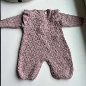 NWOT Quincy Mae Mauve Sweater Onesie